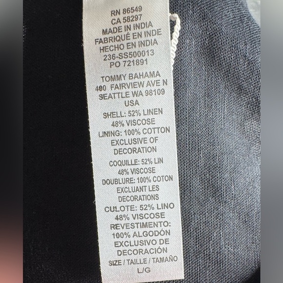 Tommy Bahama St. Lucia Linen-Blend Coverup Dress - Picture 8 of 10